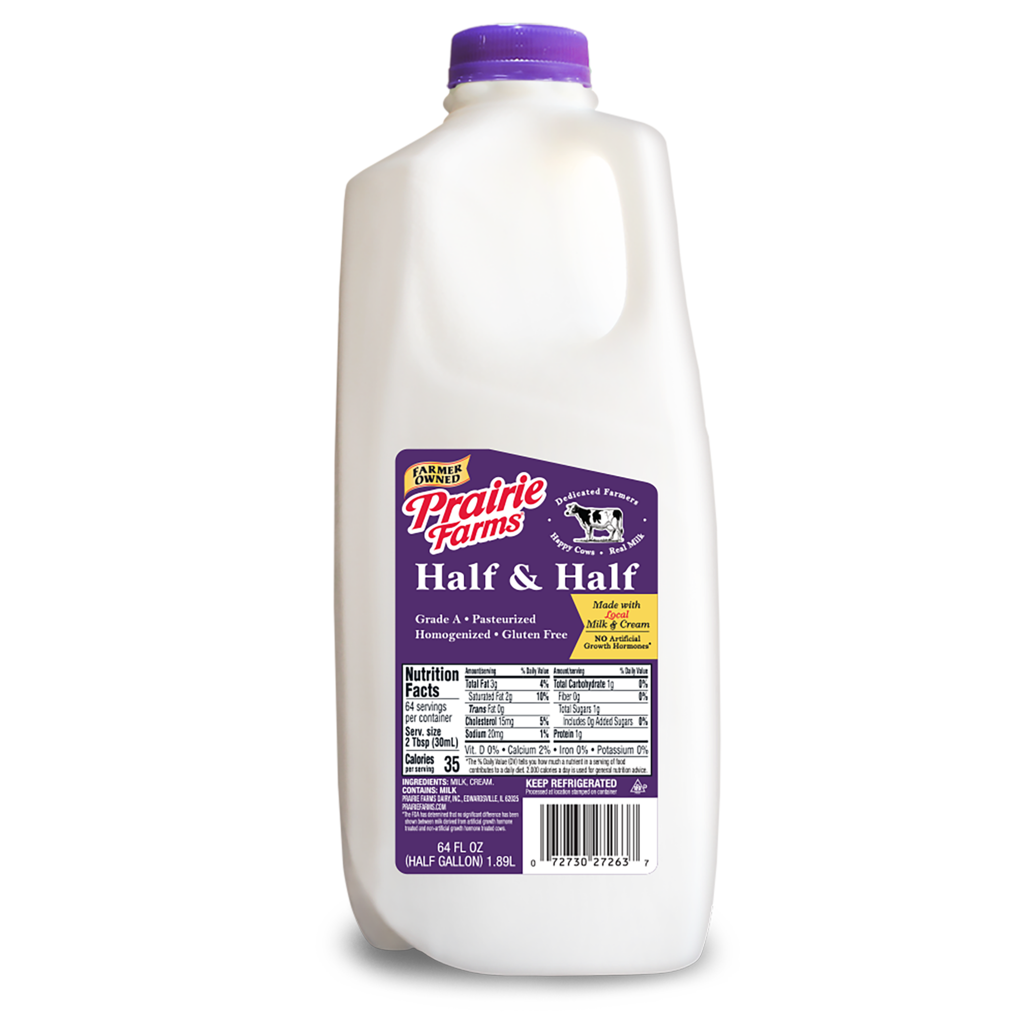 Half & Half, UHT Prairie Farms Dairy, Inc.