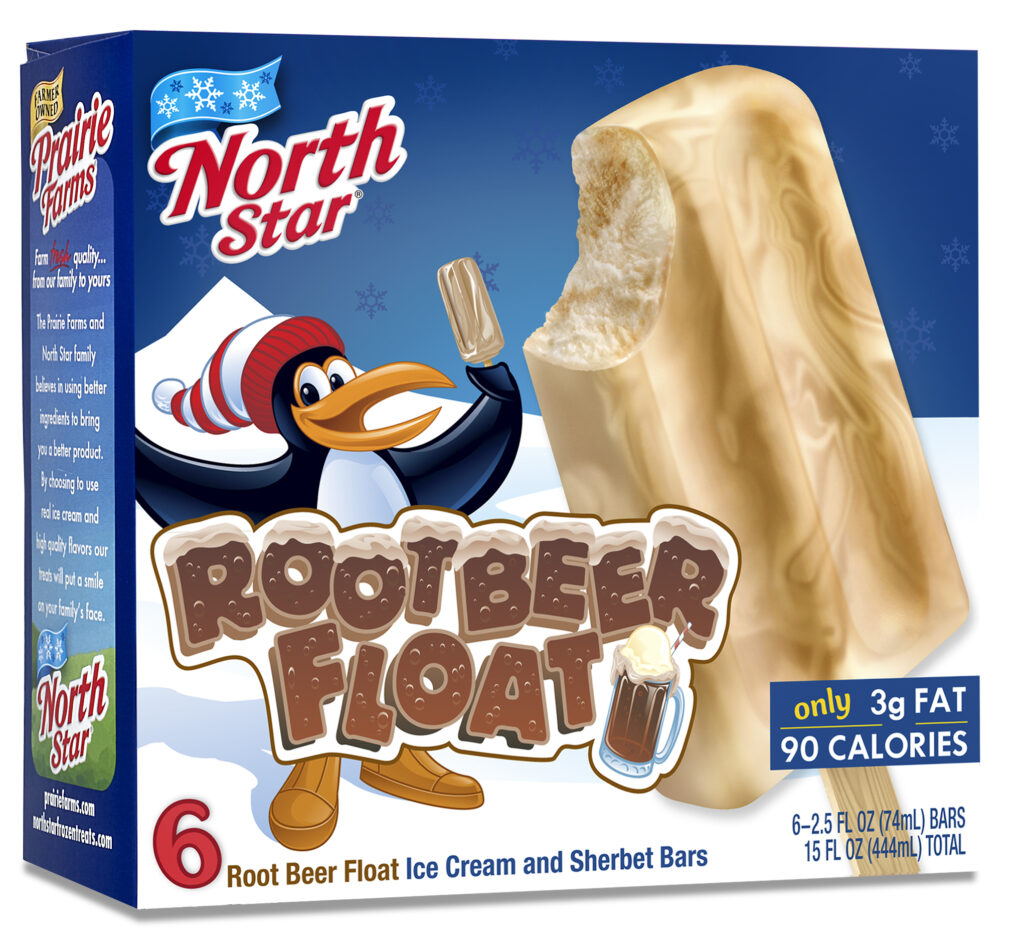 Rootbeer Float Ice Cream and Sherbet Bars, 6ct