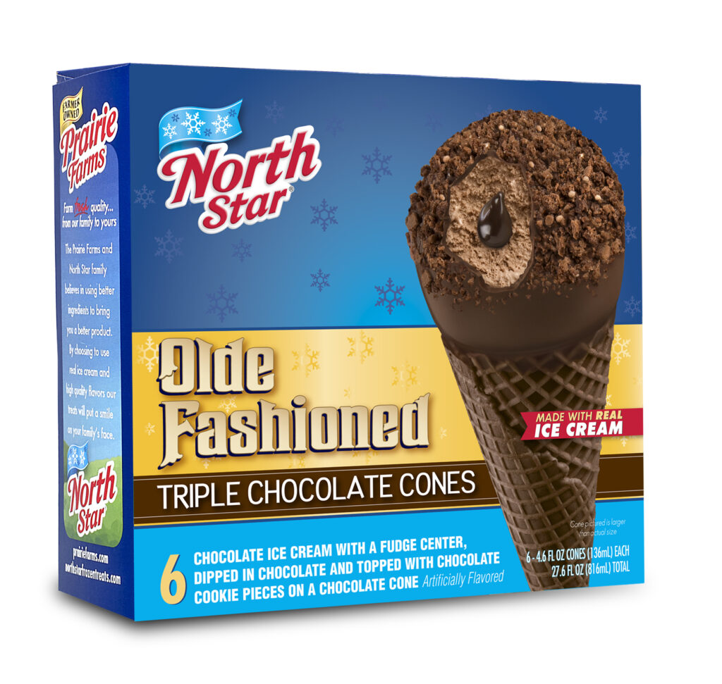 Olde Fashioned Triple Chocolate Cones, 6ct