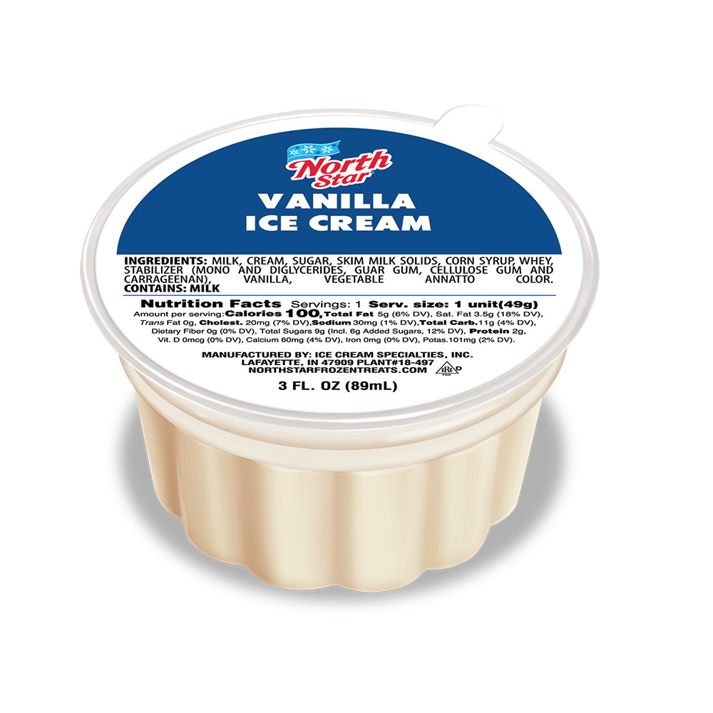 3oz Vanilla Ice Cream Cup