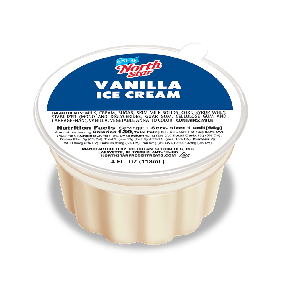 4oz Vanilla Ice Cream Cup