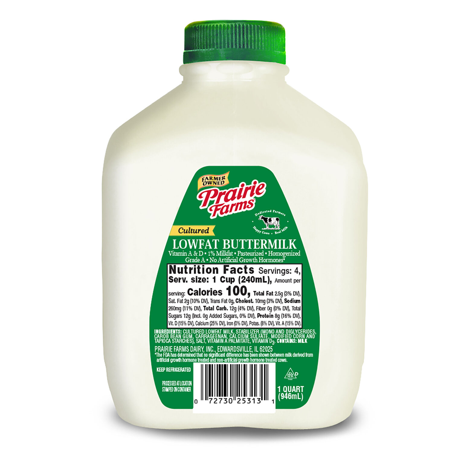 1 Lowfat Buttermilk Prairie Farms Dairy, Inc.