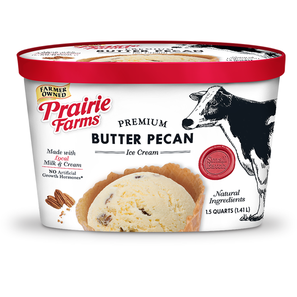Premium Small Batch Ice Cream, Butter Pecan