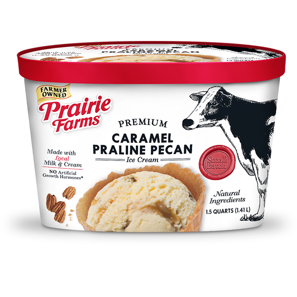 Premium Small Batch Ice Cream, Caramel Praline Pecan