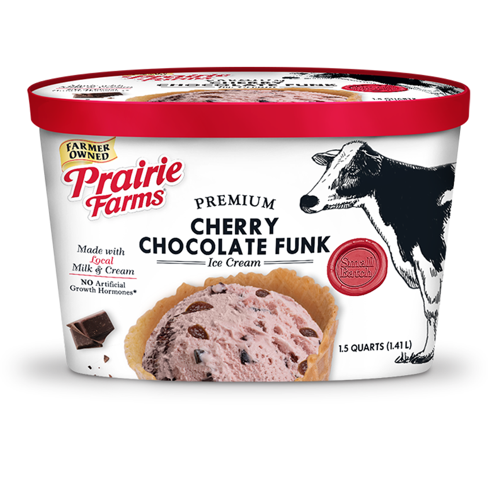 Premium Small Batch Ice Cream, Cherry Chocolate Funk
