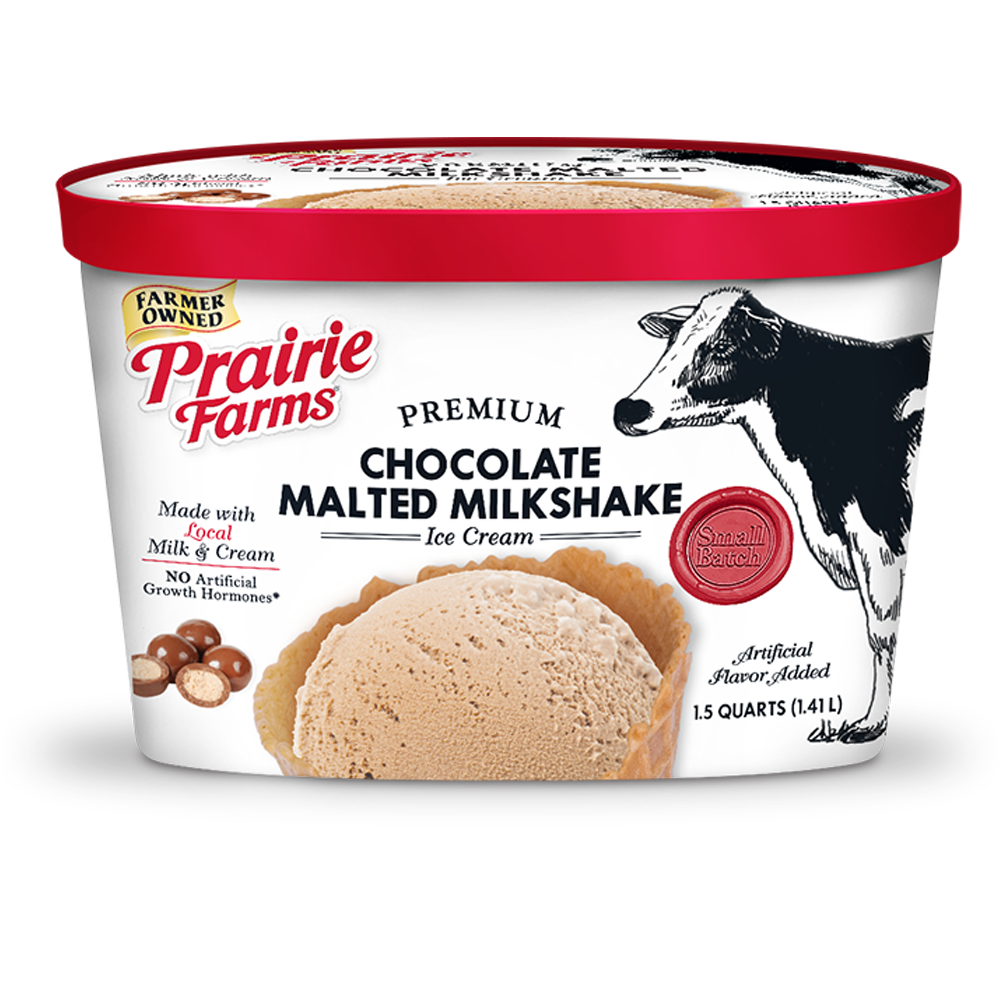 Premium Small Batch Ice Cream, Chocolate Malted Milkshake