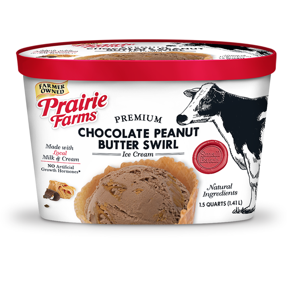 Premium Small Batch Ice Cream, Chocolate Peanut Butter Swirl