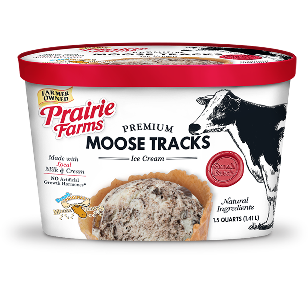 Premium Small Batch Ice Cream, Moose Tracks