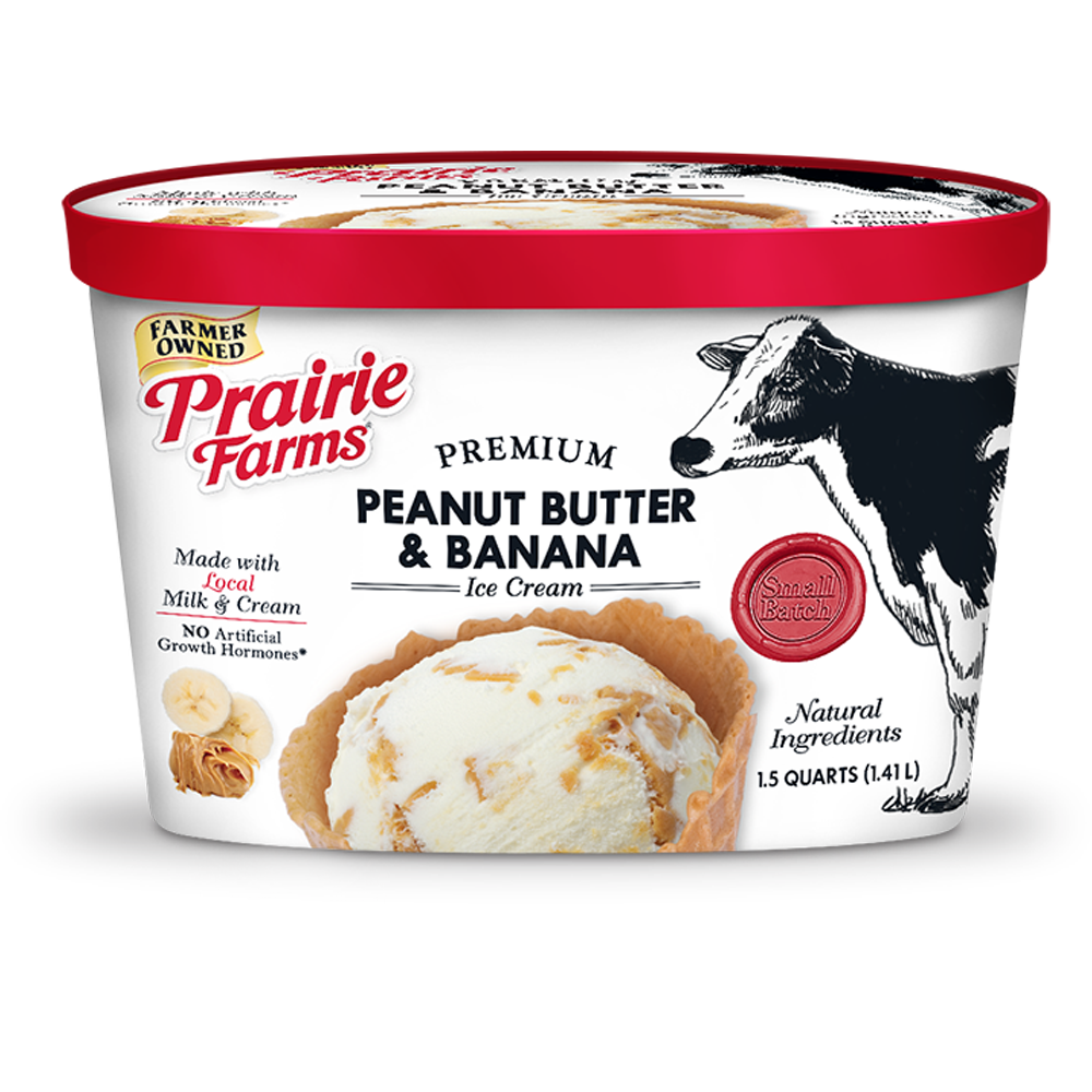 Premium Small Batch Ice Cream, Peanut Butter Banana