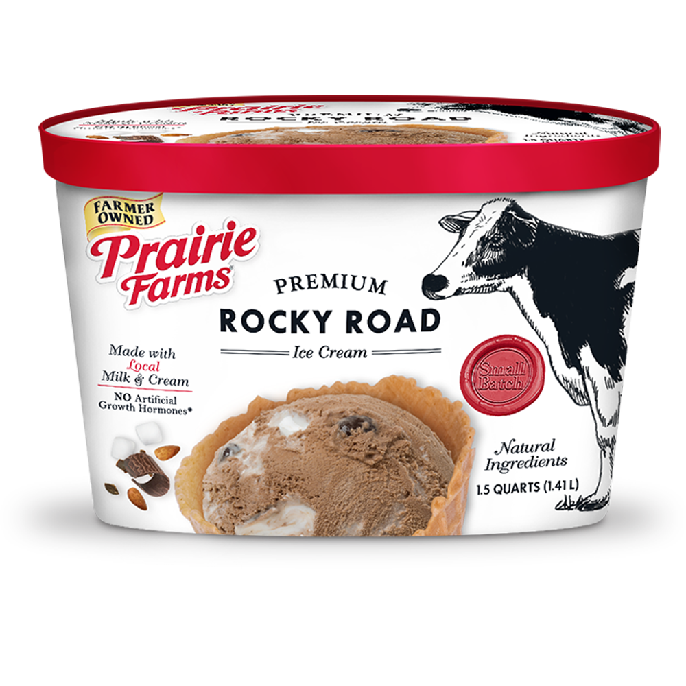 Premium Small Batch Ice Cream, Rocky Road