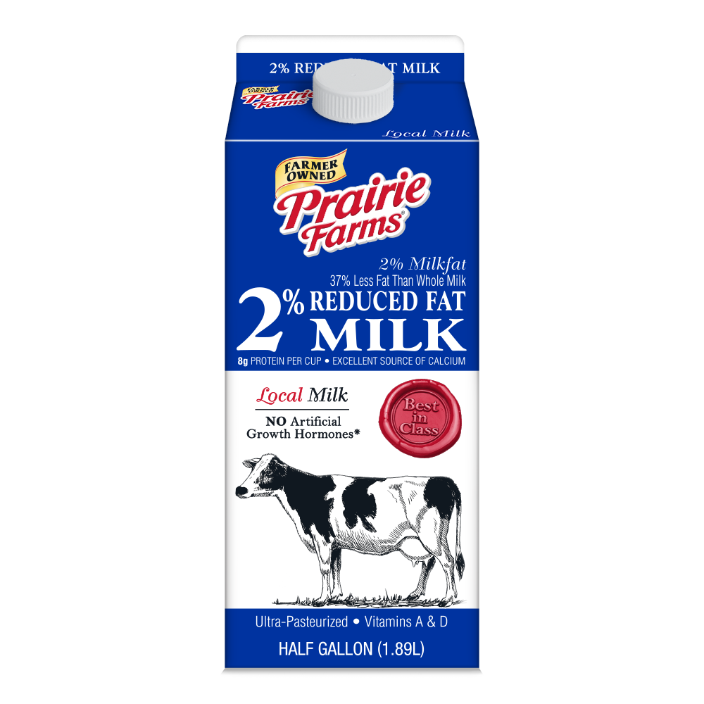 2 Percent Reduced Fat Milk, Half Gallon, UHT