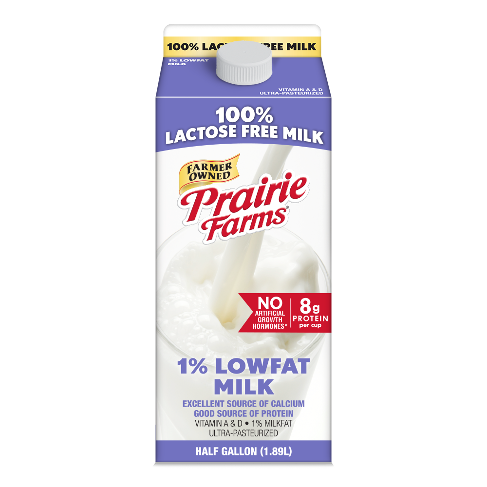Lactose Free 1% Milk, Half Gallon