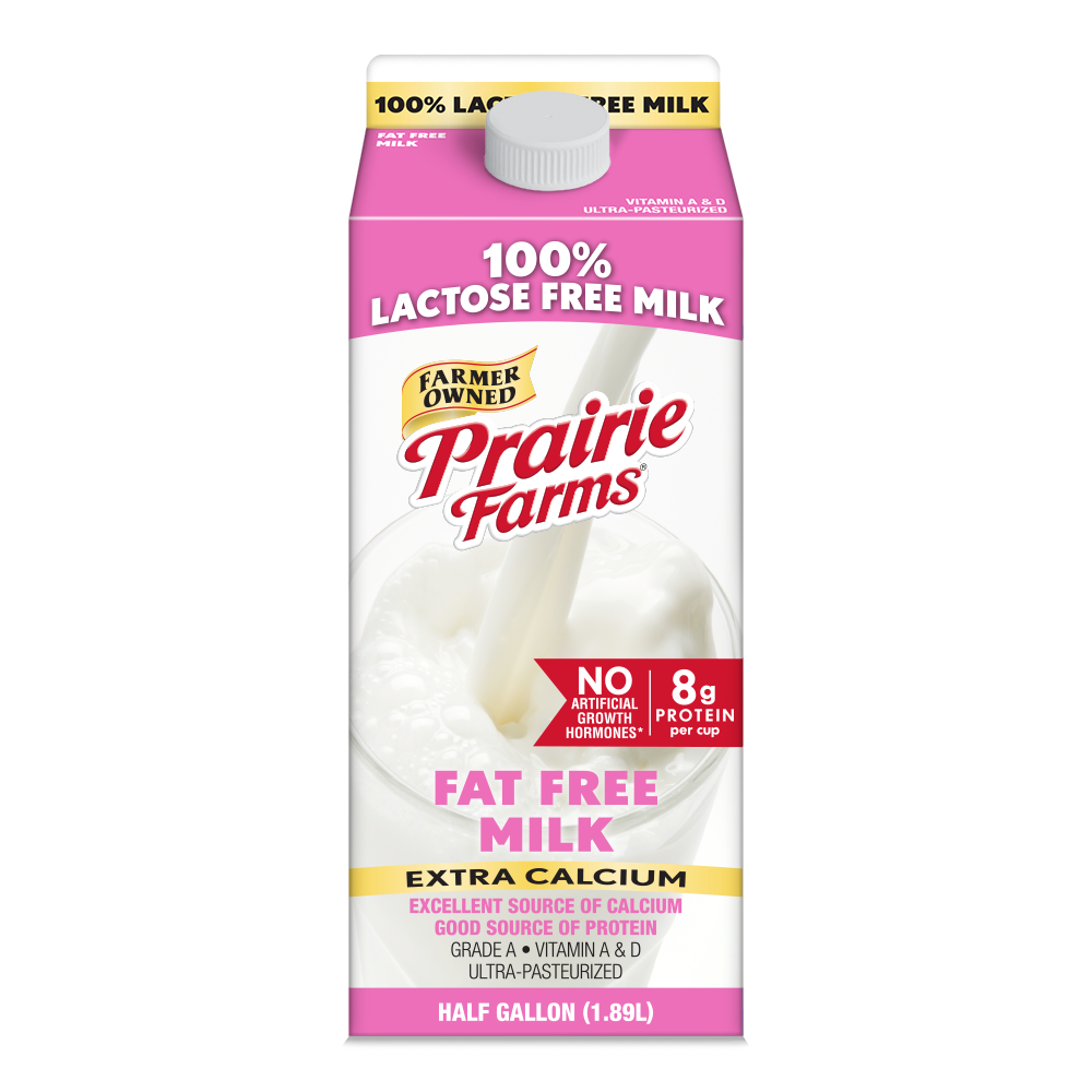 Lactose Free Fat Free Milk, Half Gallon