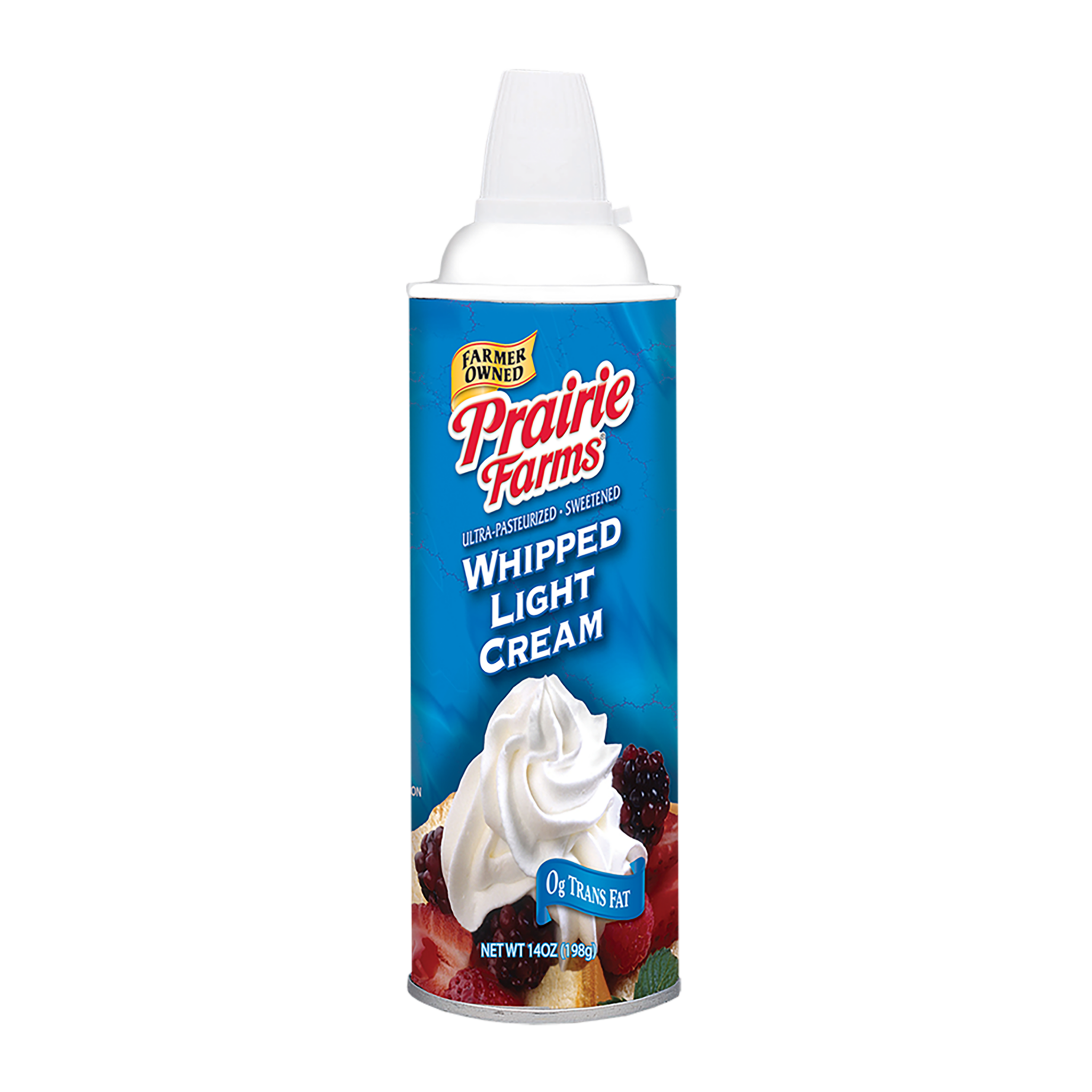 Sweetened Light Whipped Cream, Aerosol Prairie Farms Dairy, Inc.