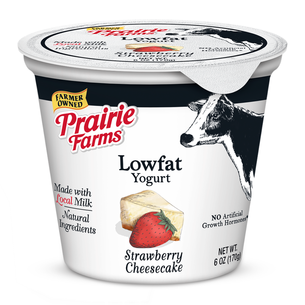 Lowfat Strawberry Cheesecake Yogurt Prairie Farms Dairy, Inc.