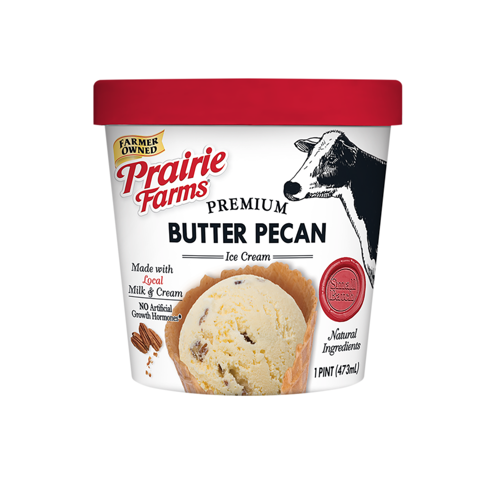 Butter Pecan Ice Cream Prairie Farms Dairy, Inc.