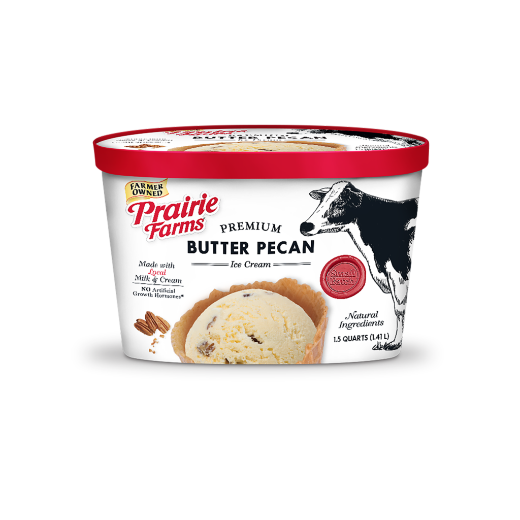 Butter Pecan Ice Cream Prairie Farms Dairy, Inc.