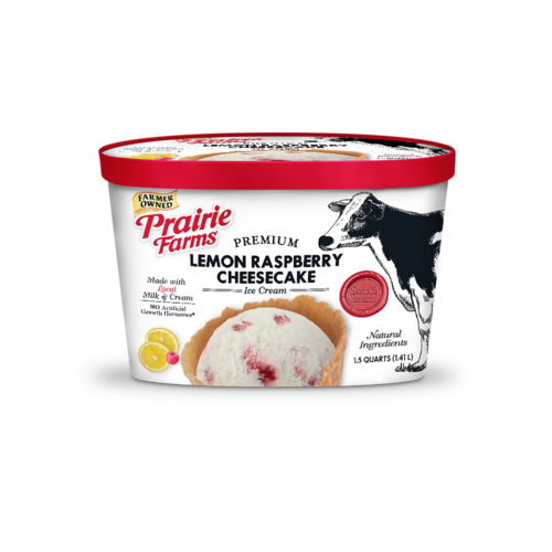 Lemon Raspberry Cheesecake Ice Cream - Prairie Farms Dairy, Inc.