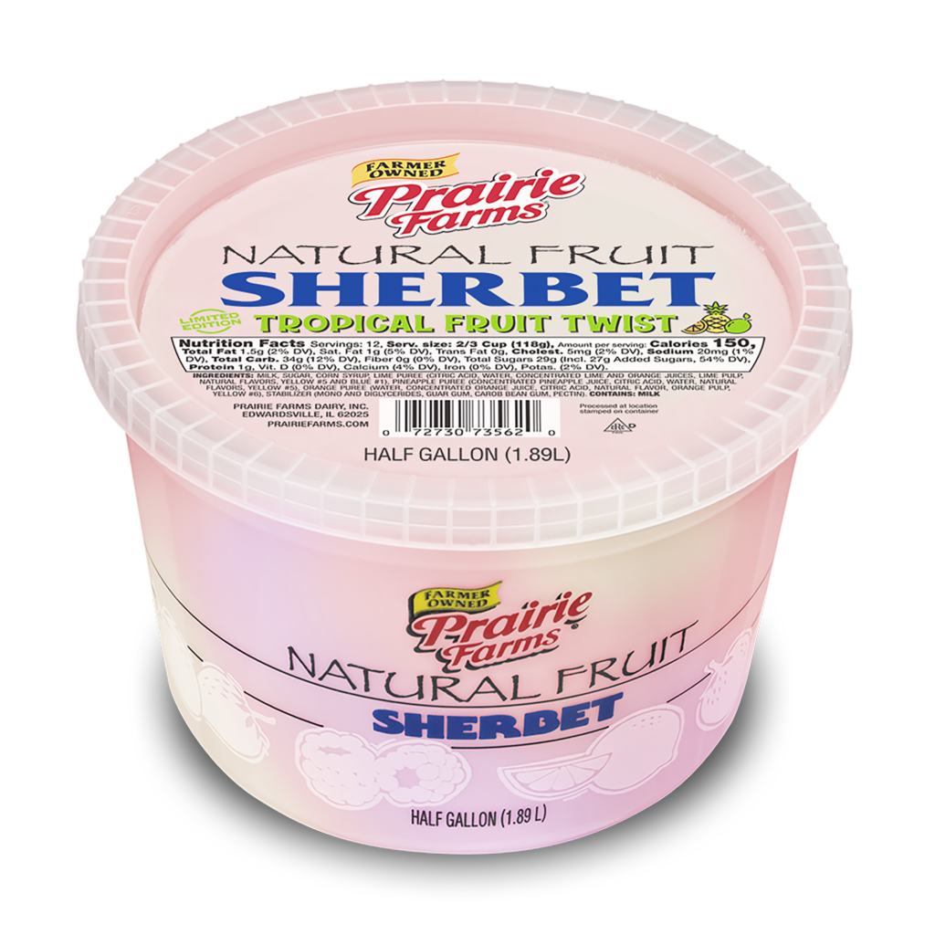 Tropical twist sherbet prairie farms dairy inc 