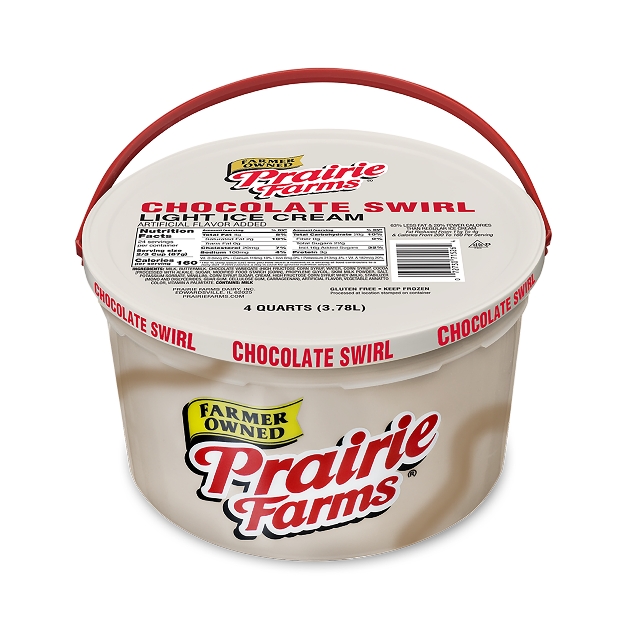 Chocolate Swirl Light Ice Cream Prairie Farms Dairy, Inc.