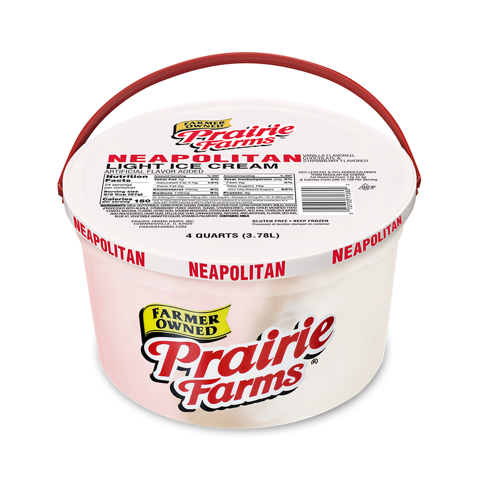 Neapolitan Light Ice Cream Prairie Farms Dairy, Inc.