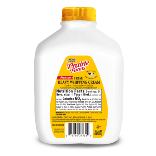 Heavy Whipping Cream, 40 Prairie Farms Dairy, Inc.