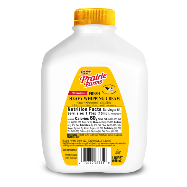 Heavy Whipping Cream, 40 Prairie Farms Dairy, Inc.