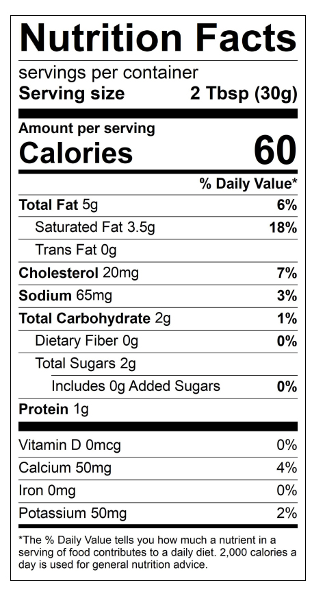 Sour Cream, Larger Sizes - Prairie Farms Dairy, Inc.