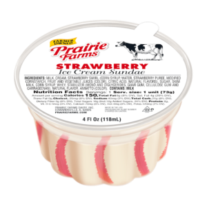 Classic Strawberry Ice Cream Sundae Cups, 6ct