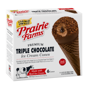 Triple Chocolate Ice Cream Cones