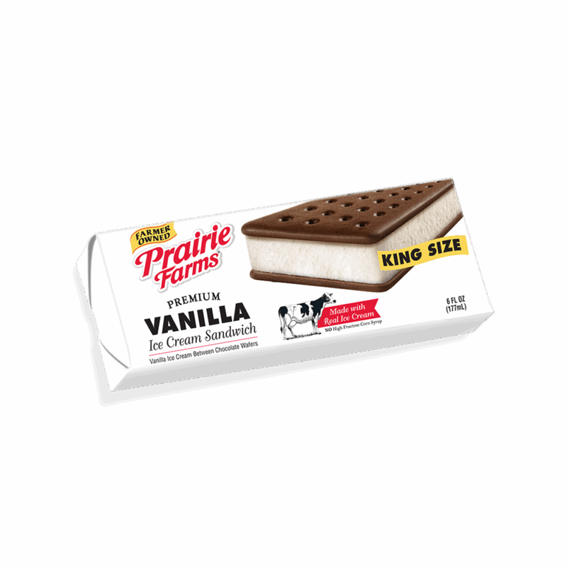 Vanilla Ice Cream, King Size Sandwich, Single