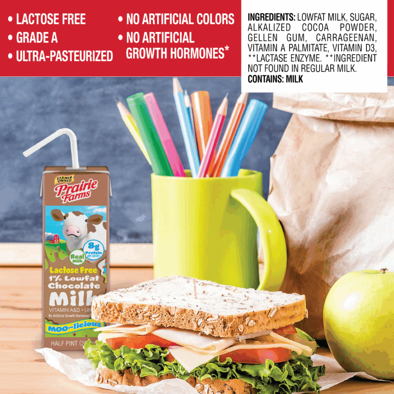 Lactose Free 1% Chocolate Milk, Shelf Stable, 3 Pack - Image 2