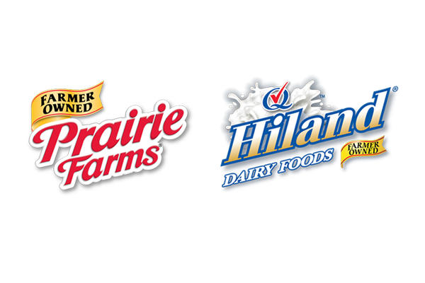 Prairie Farms and Hiland Dairy logos
