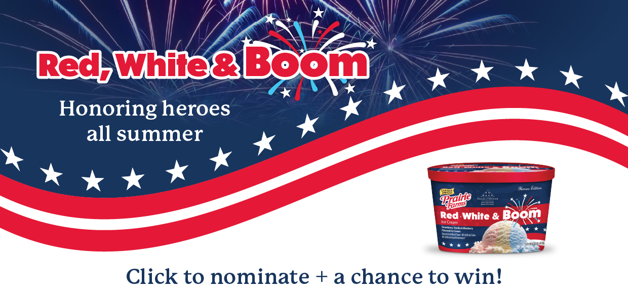 Red, White & Boom honoring heroes all summer. Click to nominate and a chance to win!