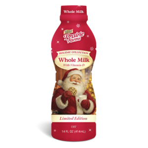 Prairie Farms Holiday Collection Santa Milk 14 oz container