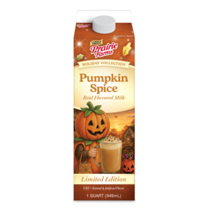 Prairie Farms Holiday Collection UHT Pumpkin Spice flavored milk 1 quart container