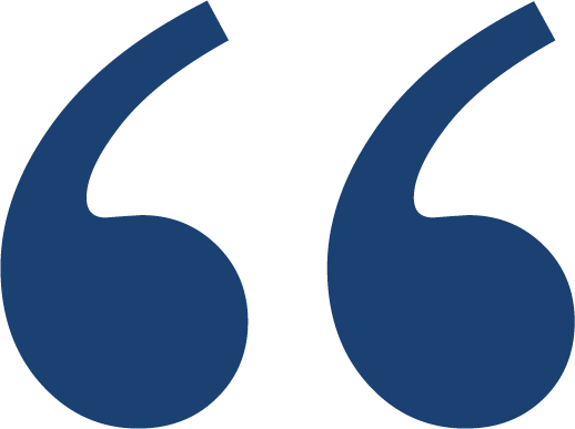 blue quotemark
