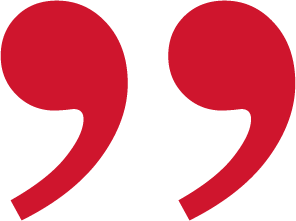 red quotemark