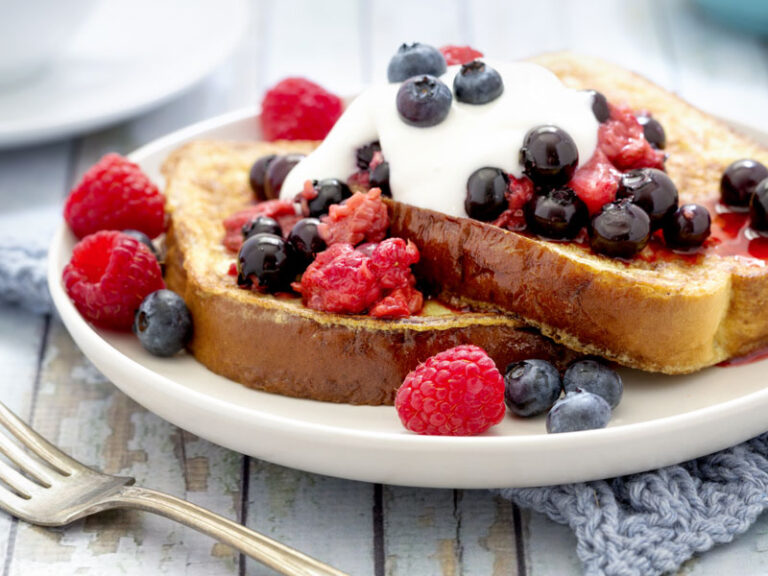 French Toast with Maple Yogurt and Fruit Prairie Farms Dairy, Inc.