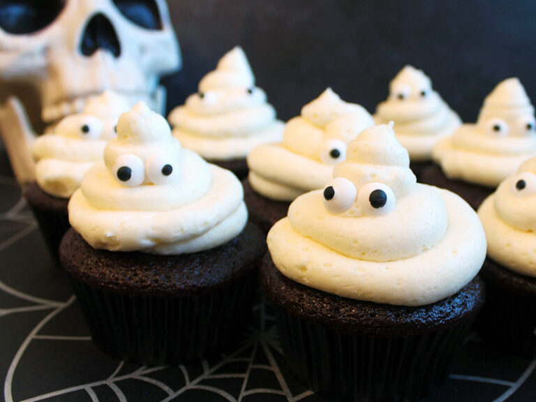 Ghost Cupcakes with Marshmallow Buttercream Frosting Prairie Farms